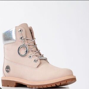 Timberland Heritage 6 Inch Waterproof Boots 'Light Pink Nubuck' NEW, size: 8.5